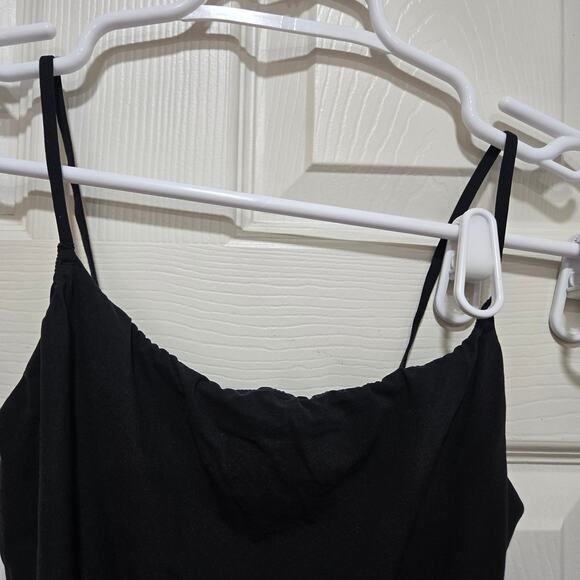 Quince Women’s M Black Stretch Bodysuit Adjustable Strap Scoop - Picture 5 of 8